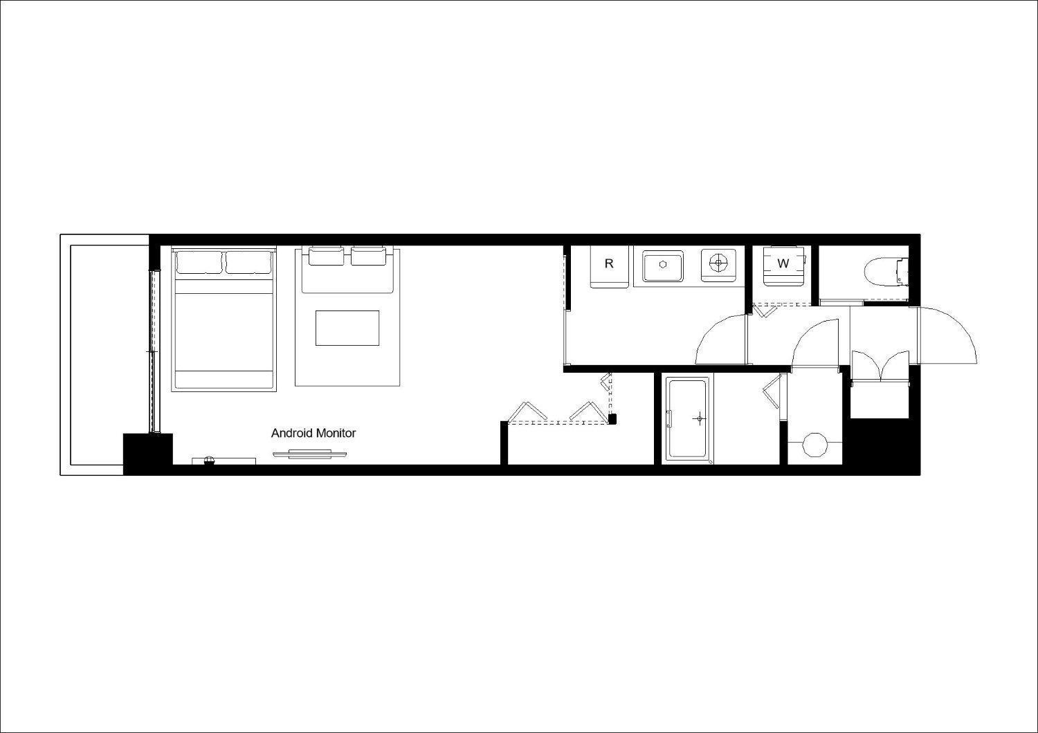 Axia Apartman Oszaka Szoba fotó